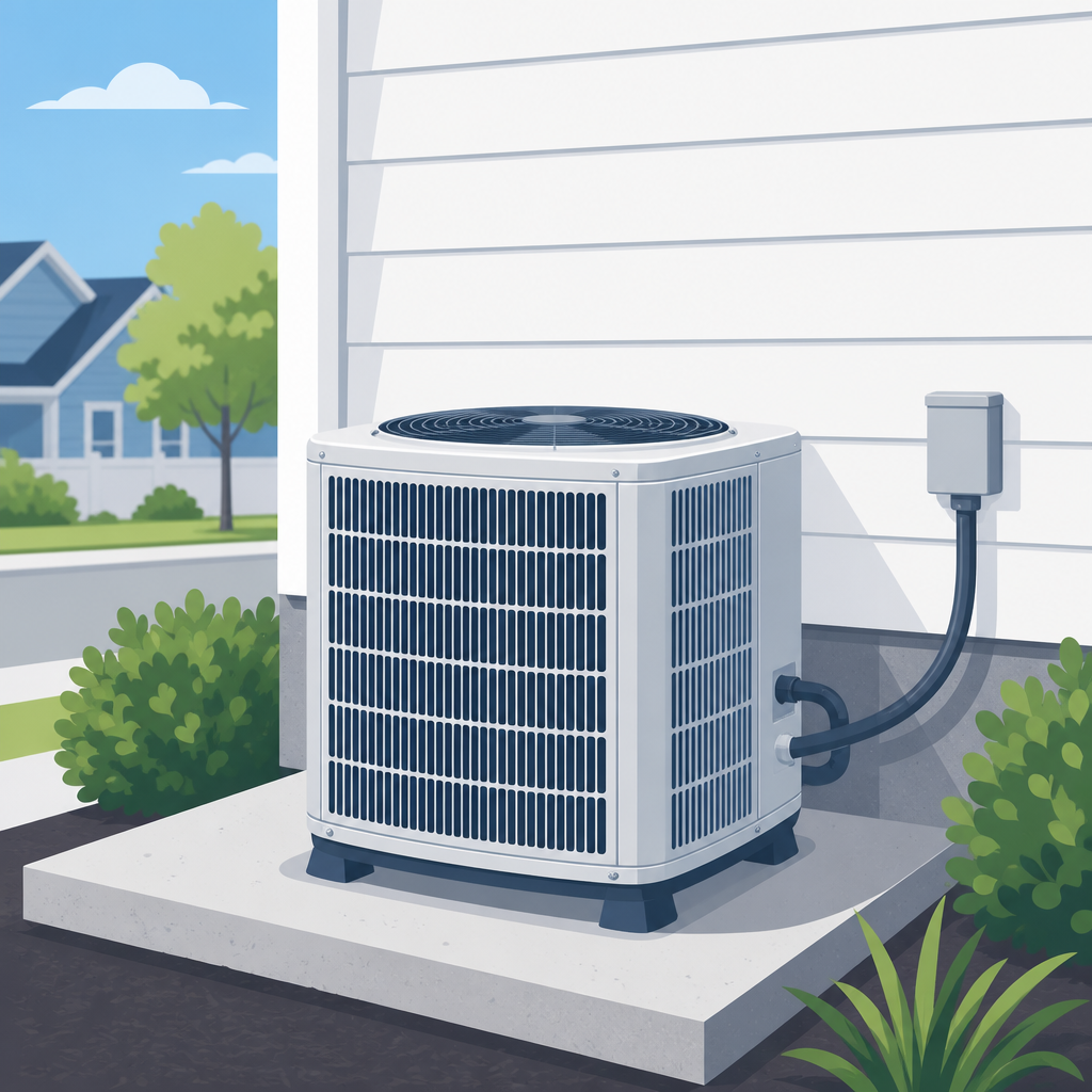Lightly used AC condenser, 8 to 12 years