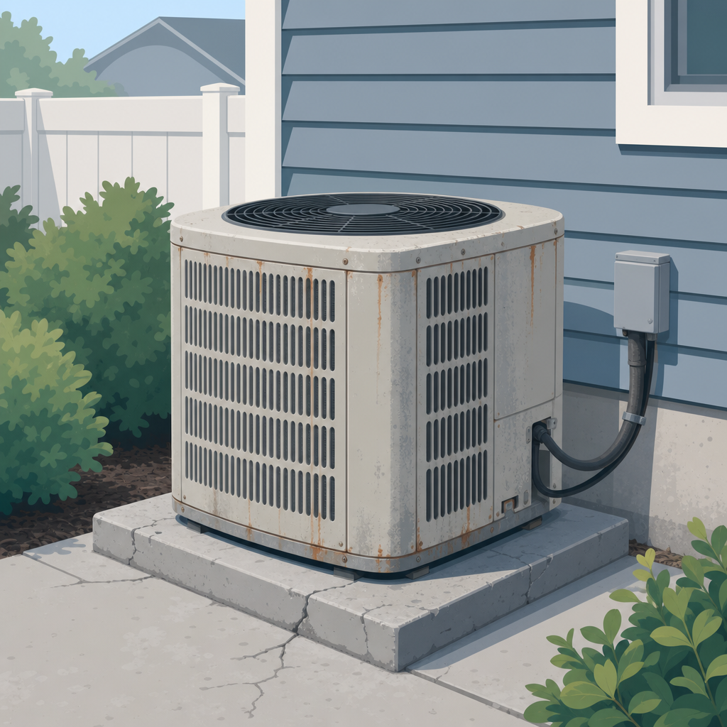 Aging AC condenser, 12 to 15 years
